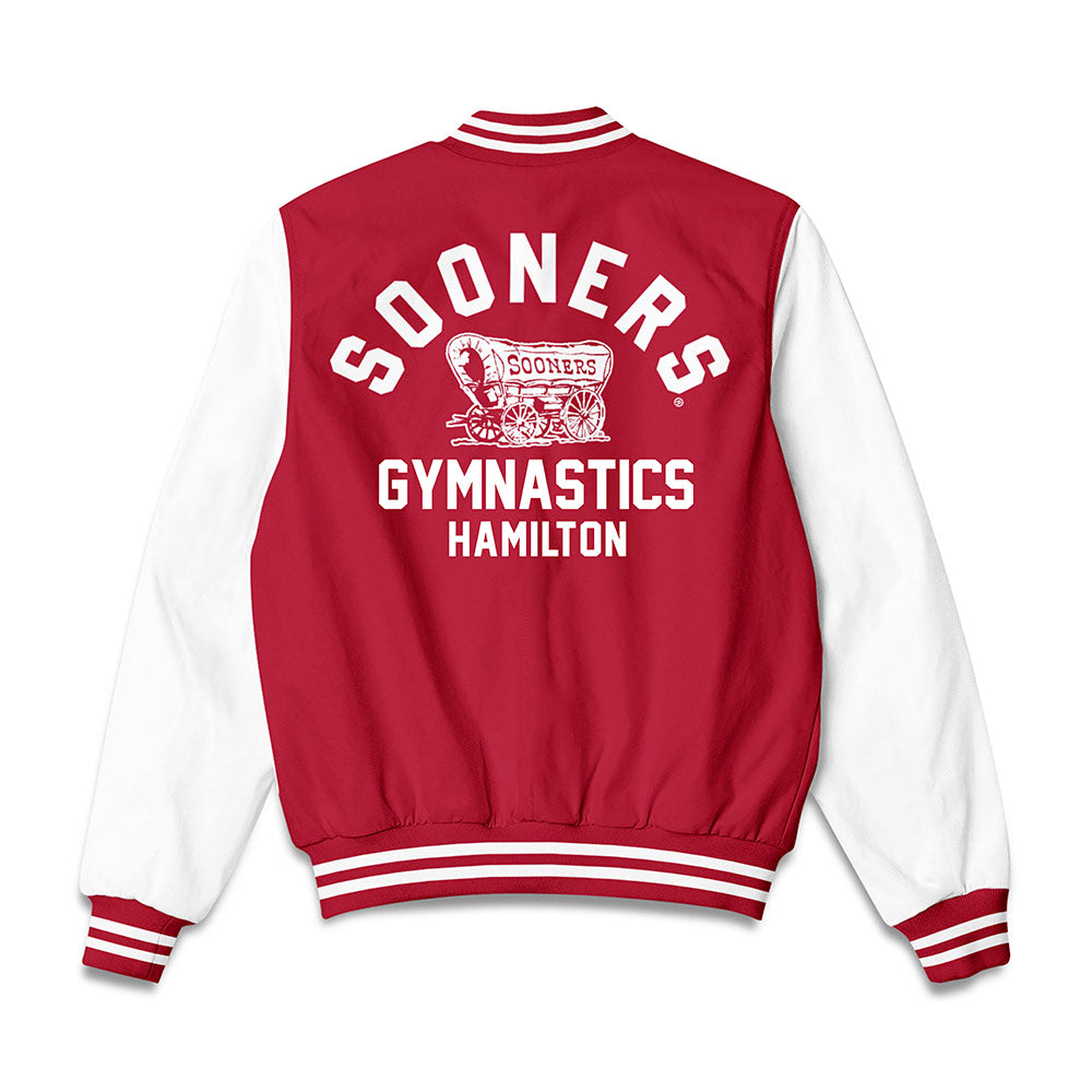 Oklahoma - NCAA Men's Gymnastics : Nico Hamilton - Bomber Jacket-1