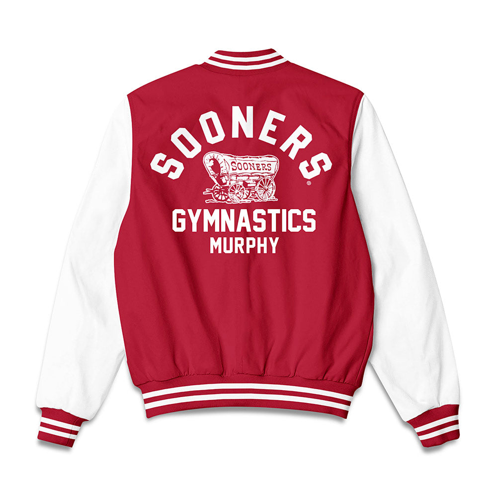 Oklahoma - NCAA Women's Gymnastics : Ella Murphy - Bomber Jacket-1