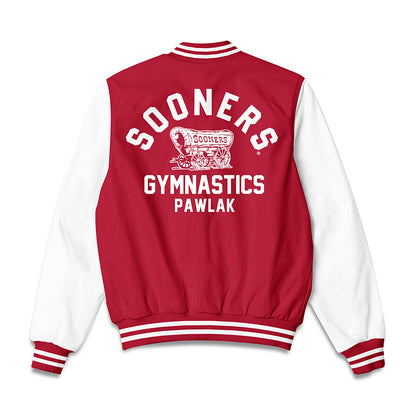 Oklahoma - NCAA Women's Gymnastics : Kamila Pawlak - Bomber Jacket-1