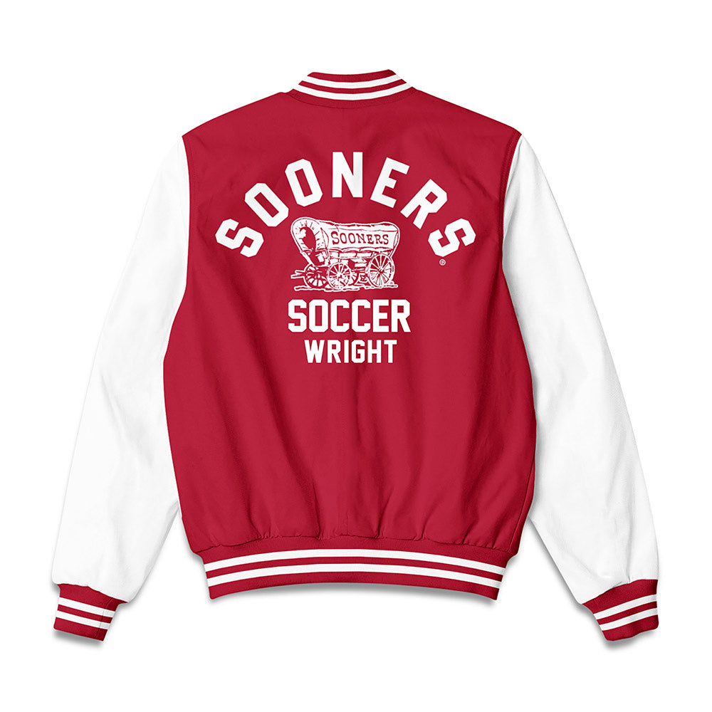 Oklahoma - NCAA Women's Soccer : Olivia Wright - Bomber Jacket-1