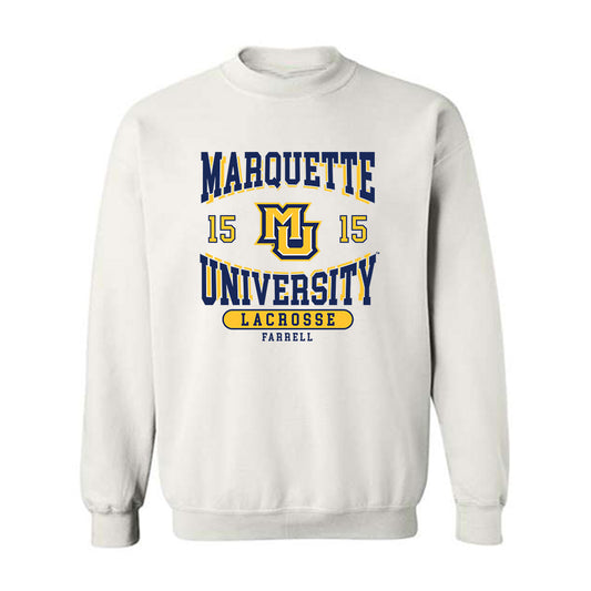 Marquette - NCAA Women's Lacrosse : Mckenna Farrell - Classic Fashion Shersey Crewneck Sweatshirt-0