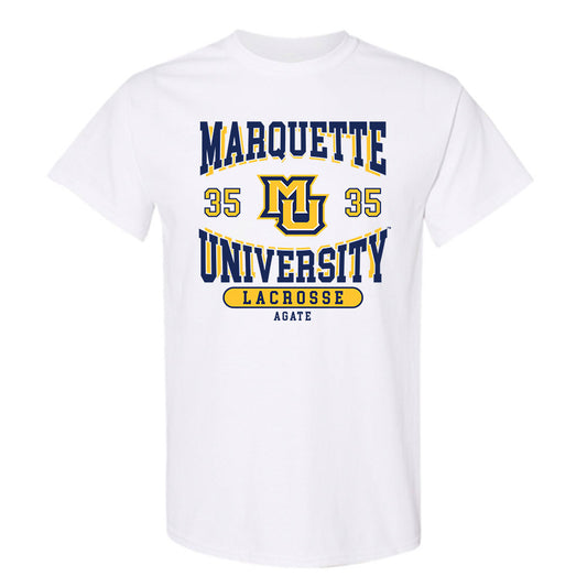 Marquette - NCAA Women's Lacrosse : Eliza Agate - Classic Fashion Shersey T-Shirt-0