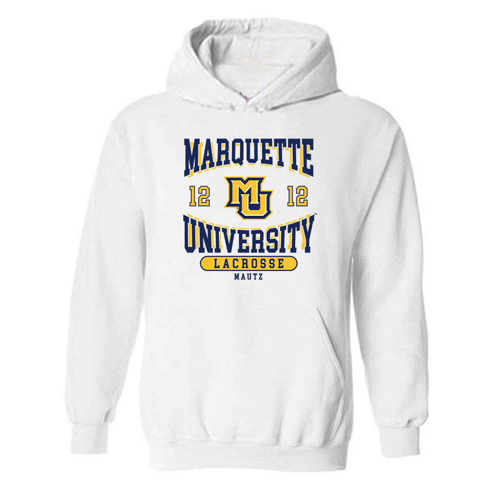 Marquette - NCAA Women's Lacrosse : Ella Mautz - Classic Fashion Shersey Hooded Sweatshirt-0