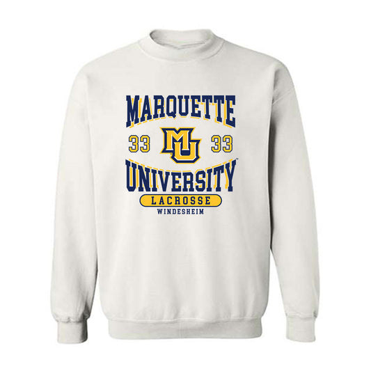 Marquette - NCAA Women's Lacrosse : Gabby Windesheim - Classic Fashion Shersey Crewneck Sweatshirt-0