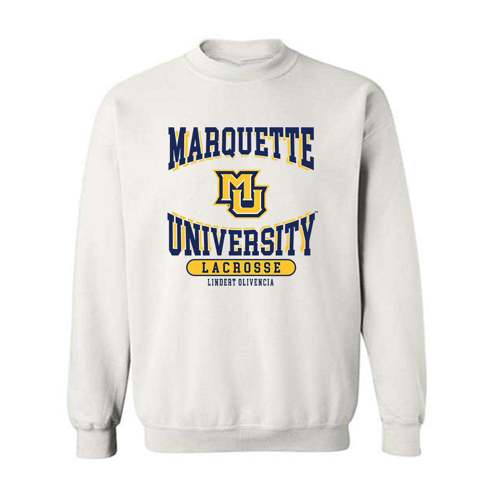 Marquette - NCAA Women's Lacrosse : Giselle Lindert Olivencia - Classic Fashion Shersey Crewneck Sweatshirt-0