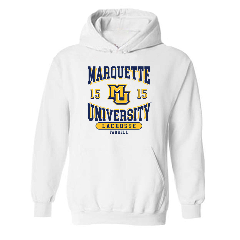 Marquette - NCAA Women's Lacrosse : Mckenna Farrell - Classic Fashion Shersey Hooded Sweatshirt-0