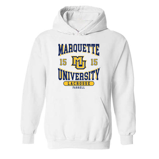 Marquette - NCAA Women's Lacrosse : Mckenna Farrell - Classic Fashion Shersey Hooded Sweatshirt-0