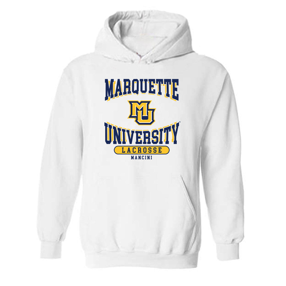 Marquette - NCAA Women's Lacrosse : Giuliana Mancini - Classic Fashion Shersey Hooded Sweatshirt-0