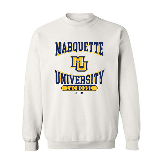 Marquette - NCAA Women's Lacrosse : Reese Heim - Classic Fashion Shersey Crewneck Sweatshirt-0