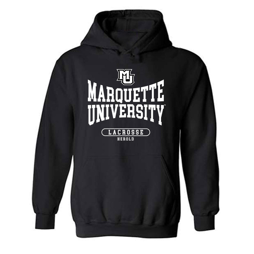 Marquette - NCAA Men's Lacrosse : Jack Herold - Fashion Shersey Hooded Sweatshirt-0