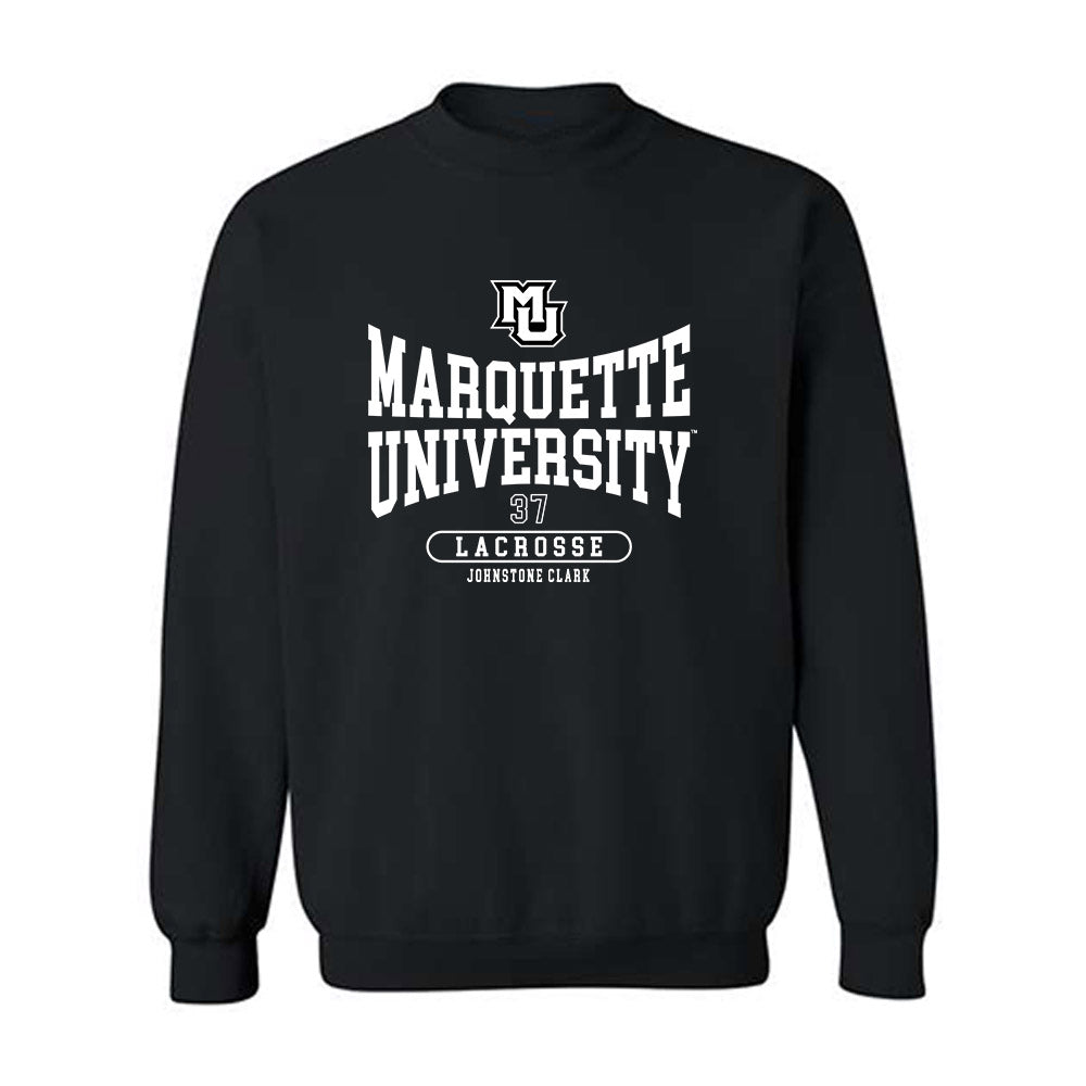 Marquette - NCAA Men's Lacrosse : Pierce Johnstone Clark - Fashion Shersey Crewneck Sweatshirt-0