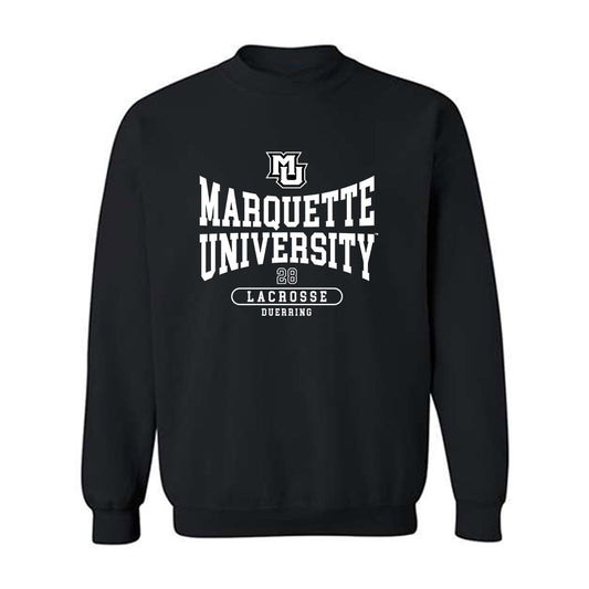 Marquette - NCAA Men's Lacrosse : Brock Duerring - Fashion Shersey Crewneck Sweatshirt-0