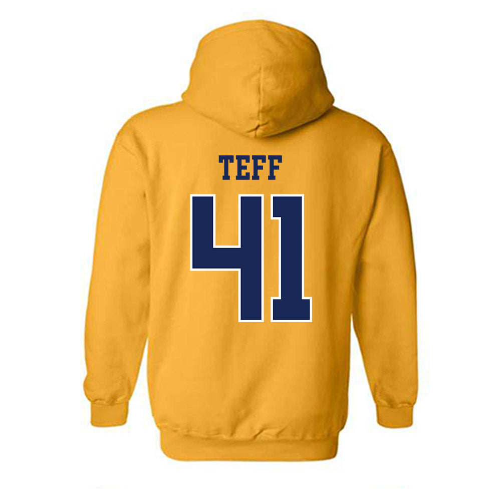 Marquette - NCAA Men's Lacrosse : Troy Teff - Sports Shersey Hooded Sweatshirt-1