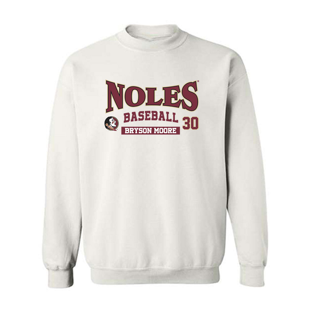 FSU - NCAA Baseball : Bryson Moore - Classic Fashion Shersey Crewneck Sweatshirt-0