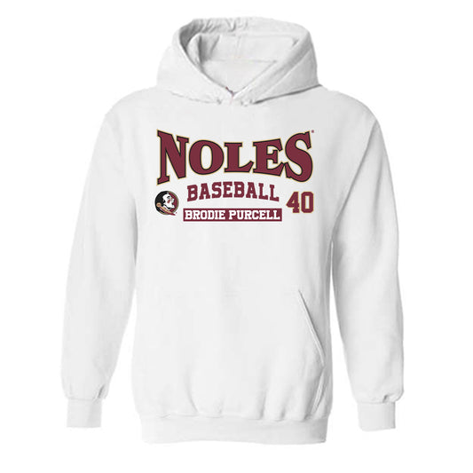 FSU - NCAA Baseball : Brodie Purcell - Classic Fashion Shersey Hooded Sweatshirt-0