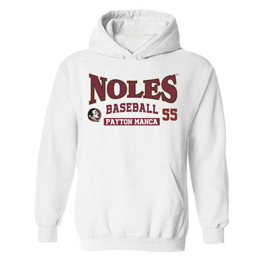 FSU - NCAA Baseball : Payton Manca - Classic Fashion Shersey Hooded Sweatshirt-0