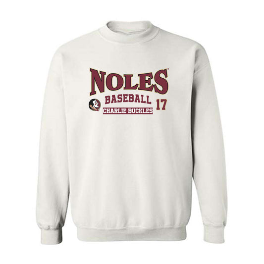 FSU - NCAA Baseball : Charlie Buckles - Classic Fashion Shersey Crewneck Sweatshirt-0