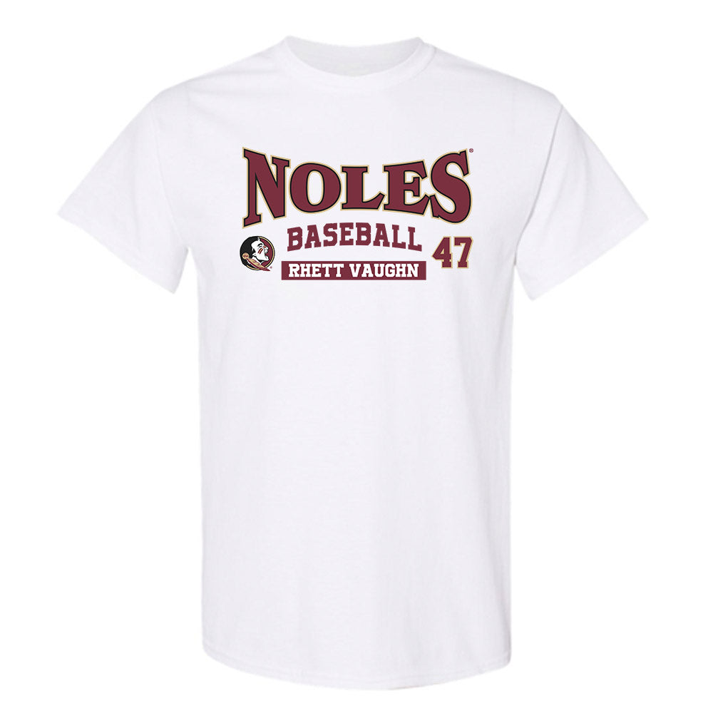 FSU - NCAA Baseball : Rhett Vaughn - Classic Fashion Shersey T-Shirt-0