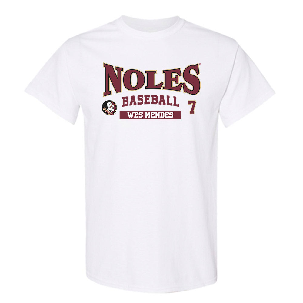 FSU - NCAA Baseball : Wes Mendes - Classic Fashion Shersey T-Shirt-0