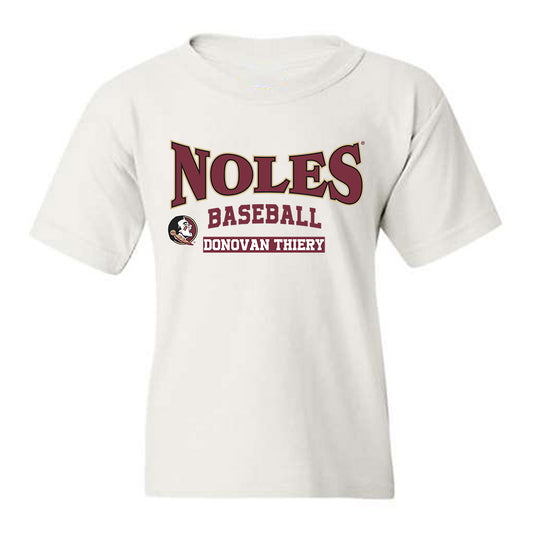 FSU - NCAA Baseball : Donovan Thiery - Classic Fashion Shersey Youth T-Shirt-0