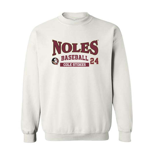 FSU - NCAA Baseball : Cole Stokes - Classic Fashion Shersey Crewneck Sweatshirt-0