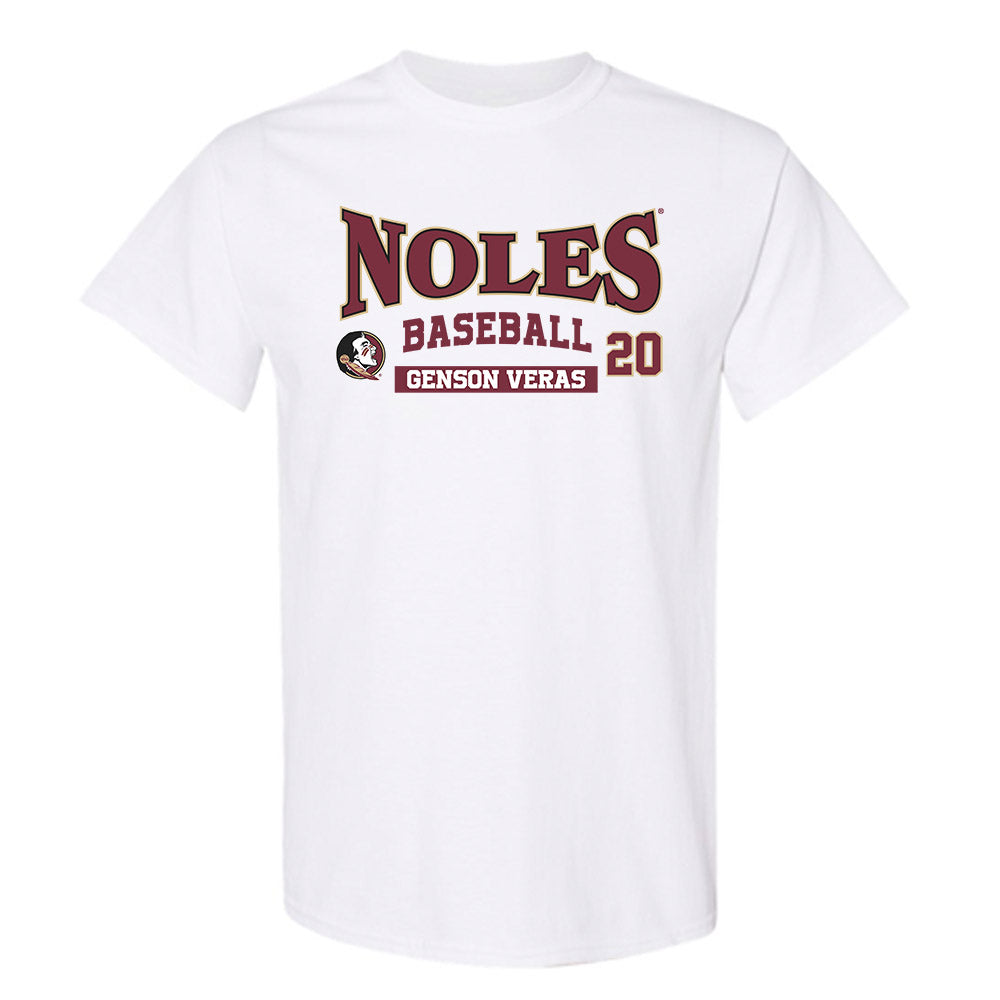 FSU - NCAA Baseball : Genson Veras - Classic Fashion Shersey T-Shirt-0