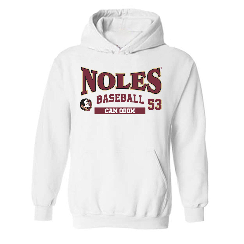 FSU - NCAA Baseball : Cam Odom - Classic Fashion Shersey Hooded Sweatshirt-0