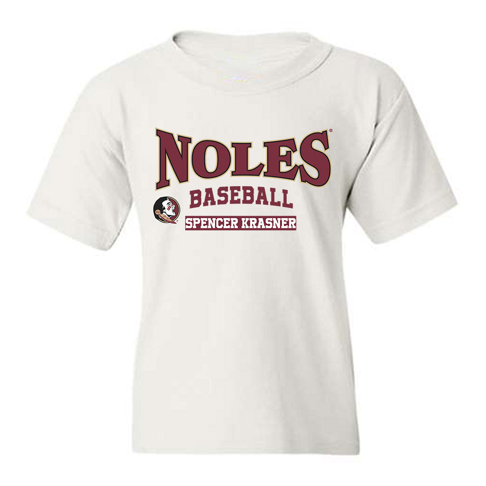 FSU - NCAA Baseball : Spencer Krasner - Classic Fashion Shersey Youth T-Shirt-0