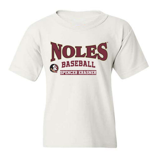 FSU - NCAA Baseball : Spencer Krasner - Classic Fashion Shersey Youth T-Shirt-0
