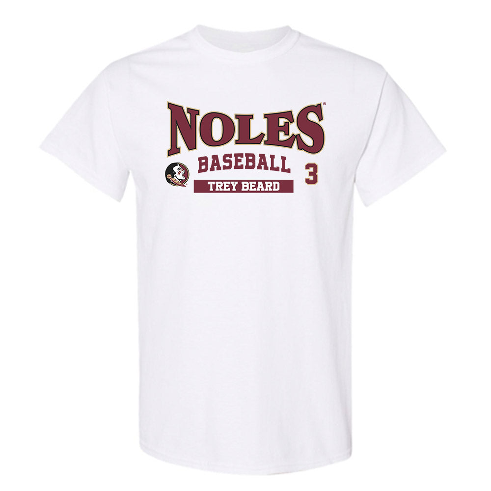 FSU - NCAA Baseball : Trey Beard - Classic Fashion Shersey T-Shirt-0