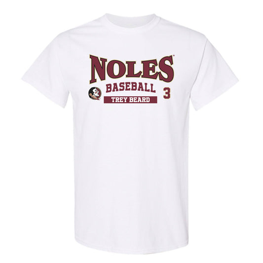 FSU - NCAA Baseball : Trey Beard - Classic Fashion Shersey T-Shirt-0