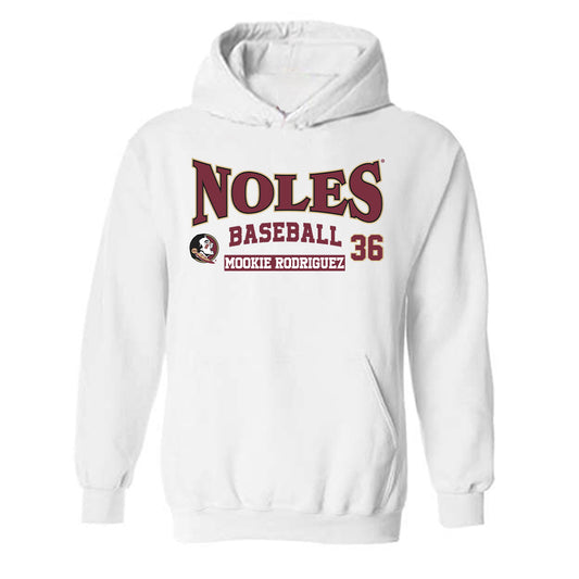 FSU - NCAA Baseball : Mookie Rodriguez - Classic Fashion Shersey Hooded Sweatshirt-0