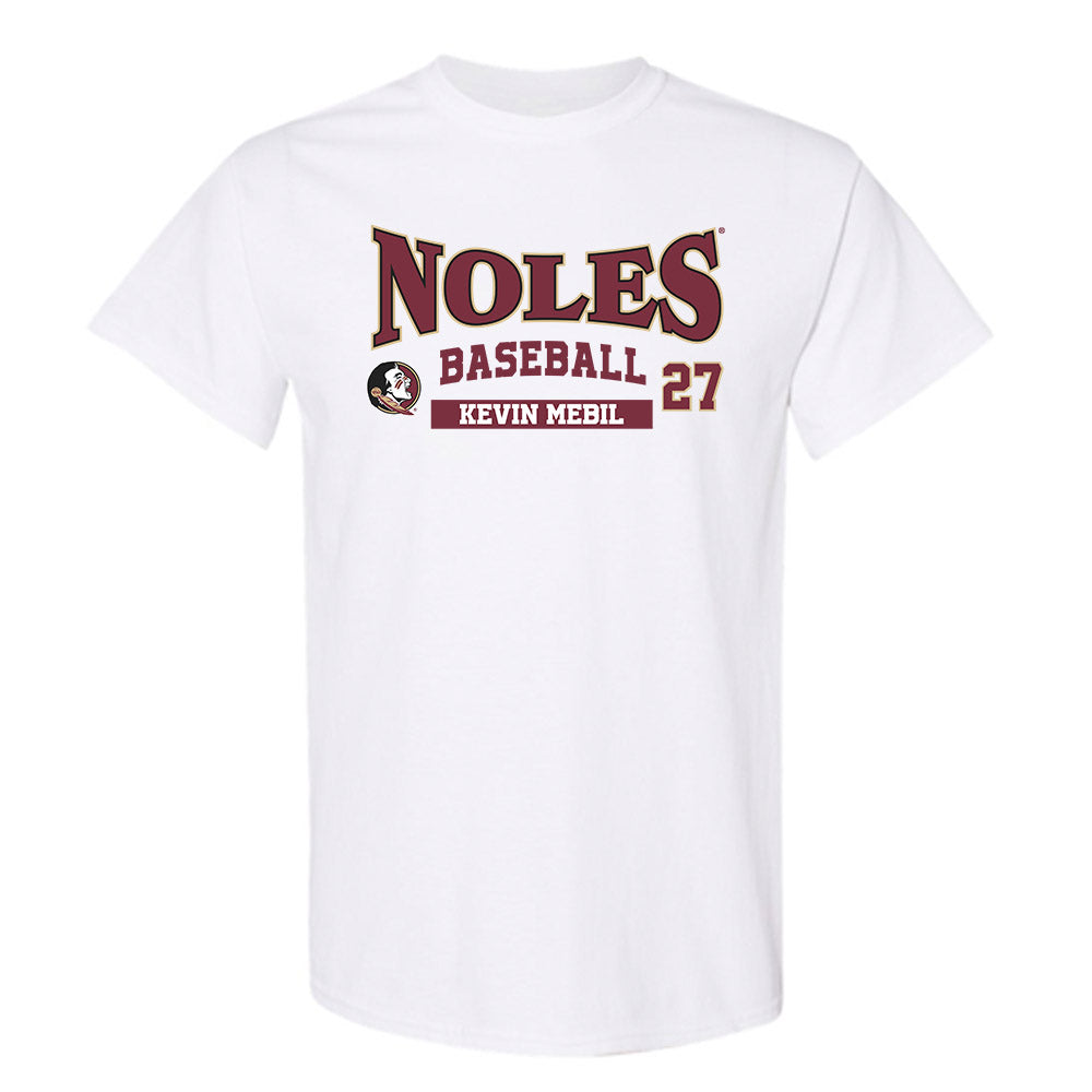 FSU - NCAA Baseball : Kevin Mebil - Classic Fashion Shersey T-Shirt-0