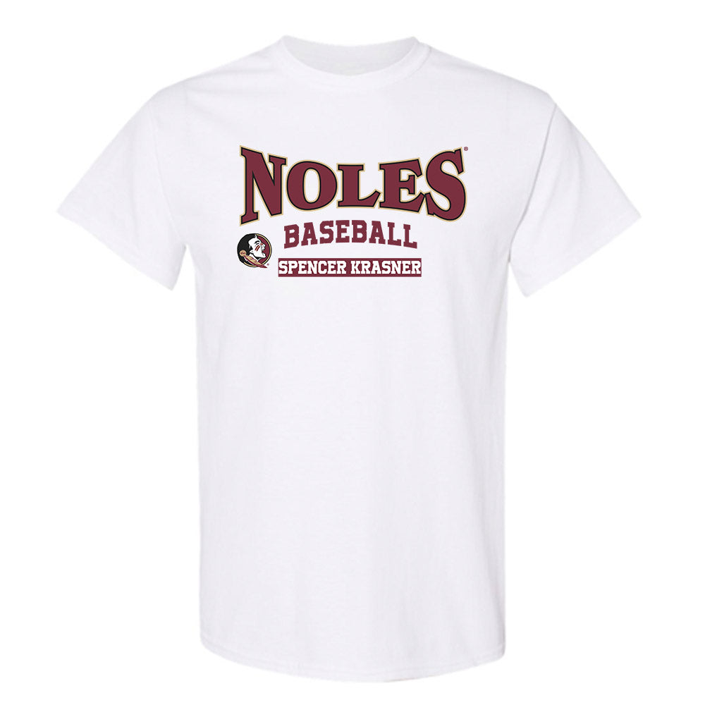 FSU - NCAA Baseball : Spencer Krasner - Classic Fashion Shersey T-Shirt-0