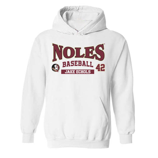 FSU - NCAA Baseball : Jake Echols - Classic Fashion Shersey Hooded Sweatshirt-0