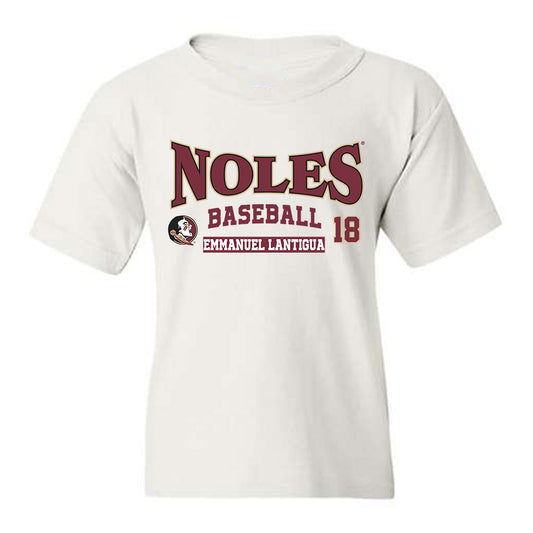 FSU - NCAA Baseball : Emmanuel Lantigua - Classic Fashion Shersey Youth T-Shirt-0