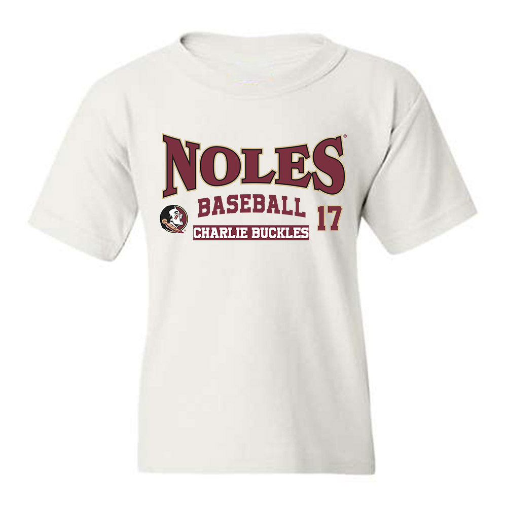 FSU - NCAA Baseball : Charlie Buckles - Classic Fashion Shersey Youth T-Shirt-0