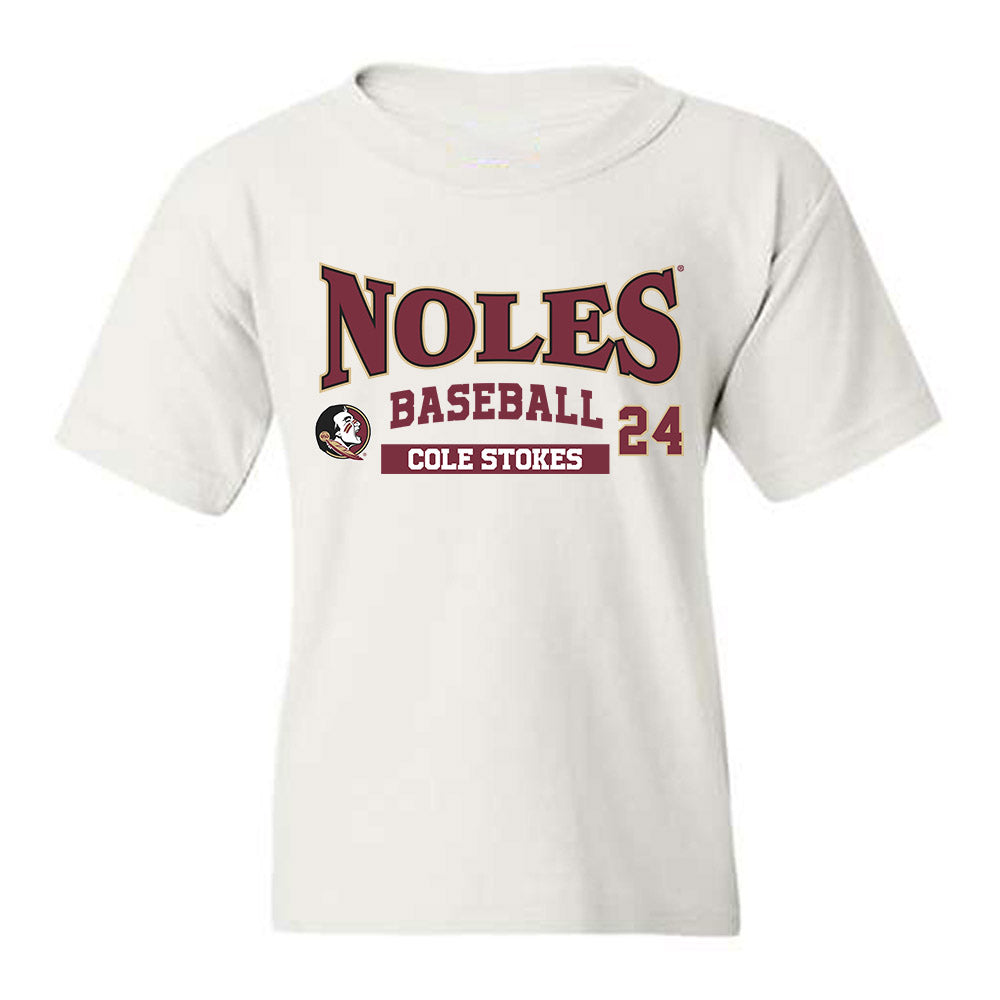 FSU - NCAA Baseball : Cole Stokes - Classic Fashion Shersey Youth T-Shirt-0