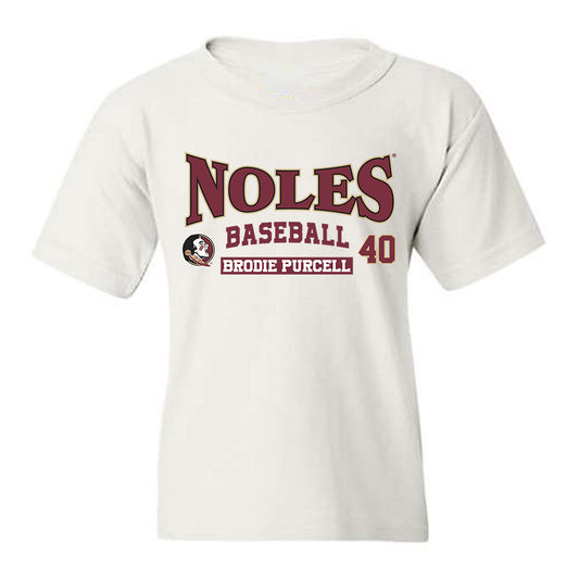 FSU - NCAA Baseball : Brodie Purcell - Classic Fashion Shersey Youth T-Shirt-0