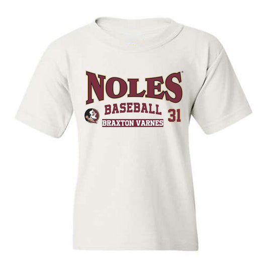 FSU - NCAA Baseball : Braxton Varnes - Classic Fashion Shersey Youth T-Shirt-0