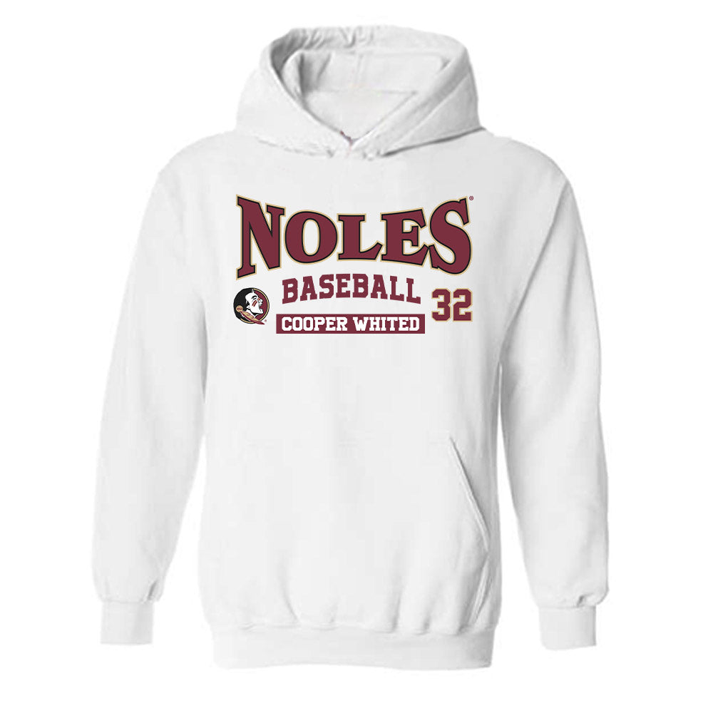 FSU - NCAA Baseball : Cooper Whited - Classic Fashion Shersey Hooded Sweatshirt-0