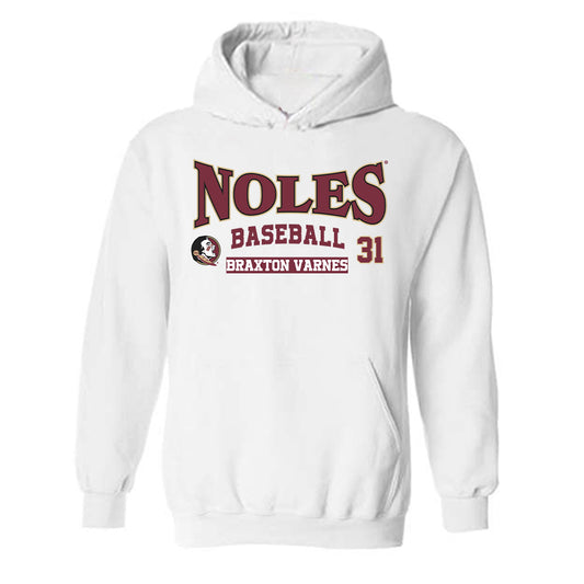 FSU - NCAA Baseball : Braxton Varnes - Classic Fashion Shersey Hooded Sweatshirt-0