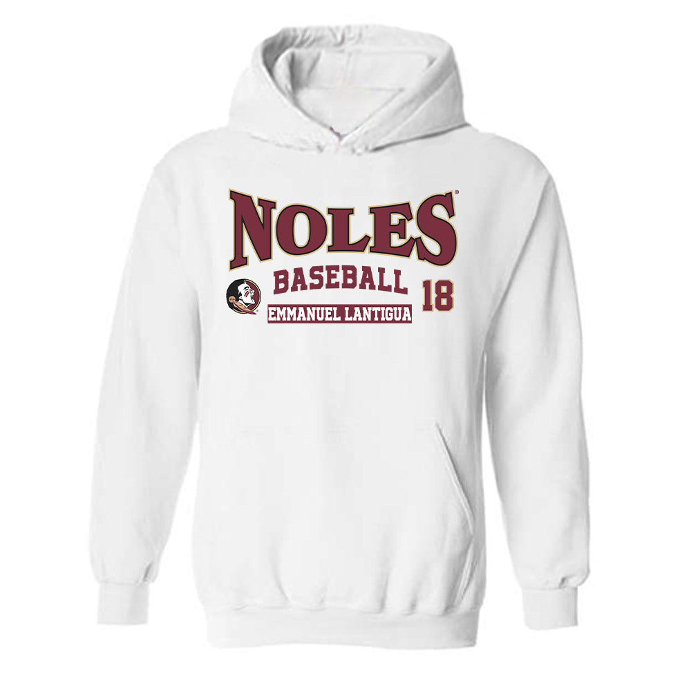 FSU - NCAA Baseball : Emmanuel Lantigua - Classic Fashion Shersey Hooded Sweatshirt-0