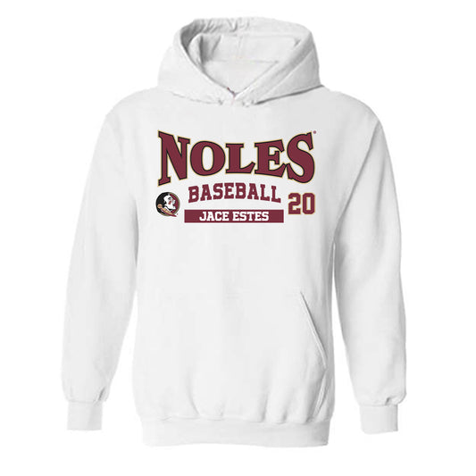 FSU - NCAA Baseball : Jace Estes - Classic Fashion Shersey Hooded Sweatshirt-0
