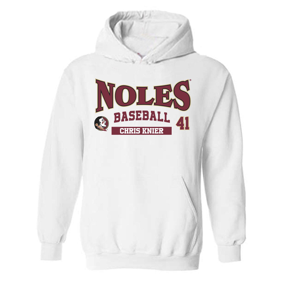 FSU - NCAA Baseball : Chris Knier - Classic Fashion Shersey Hooded Sweatshirt
