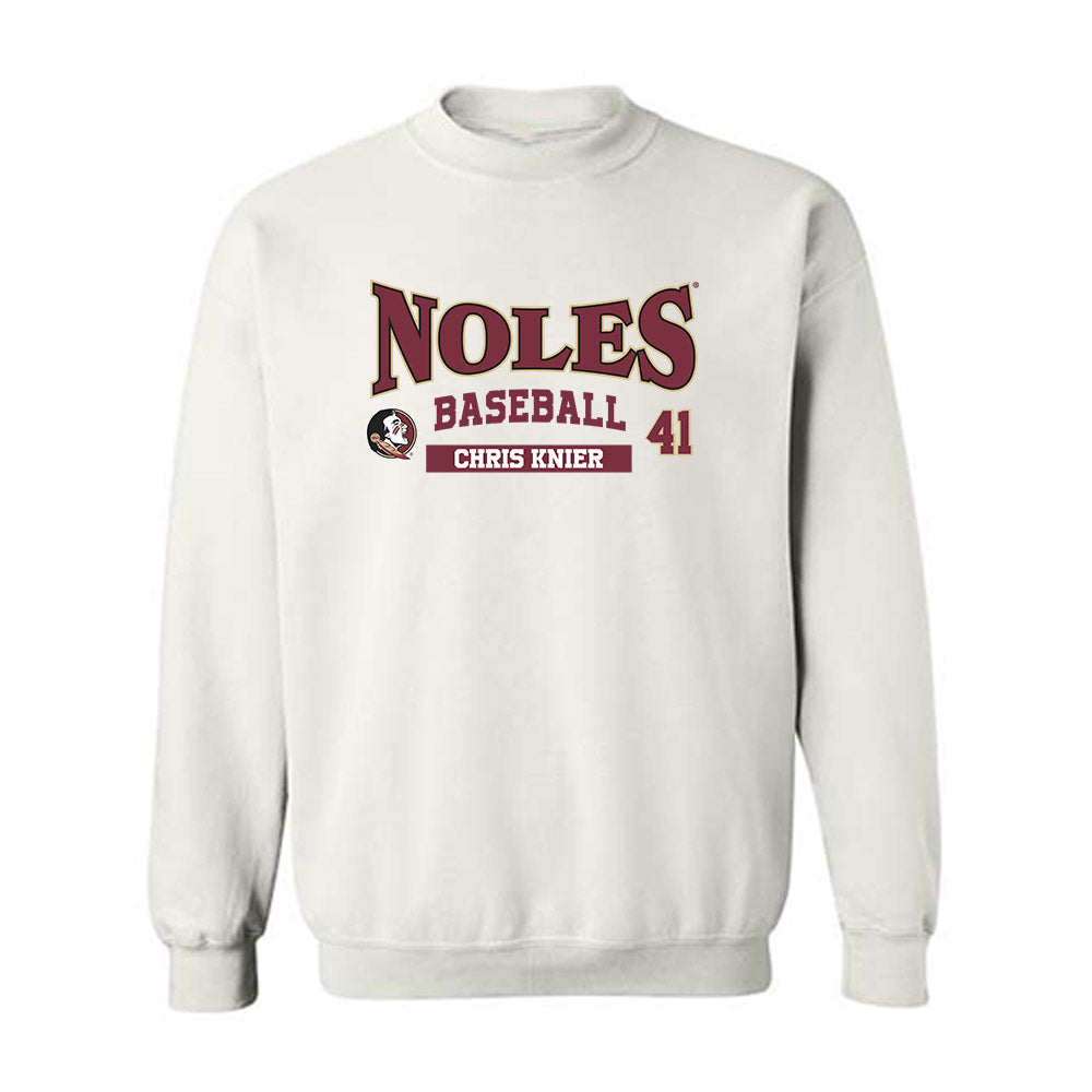 FSU - NCAA Baseball : Chris Knier - Classic Fashion Shersey Crewneck Sweatshirt
