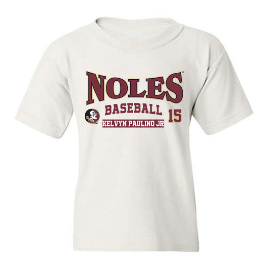 FSU - NCAA Baseball : Kelvyn Paulino Jr - Classic Fashion Shersey Youth T-Shirt-0
