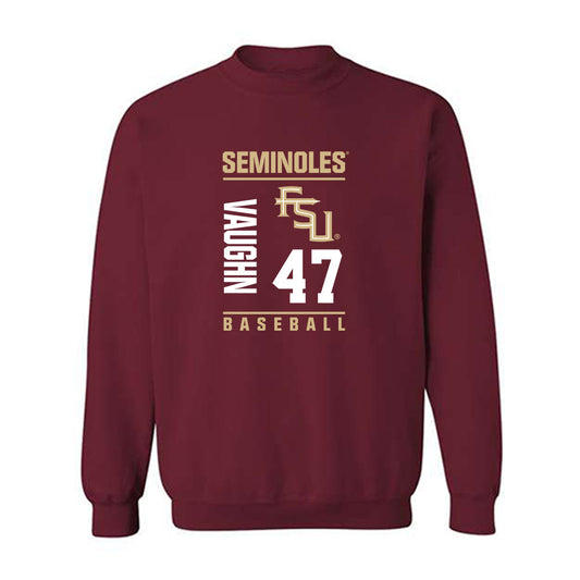 FSU - NCAA Baseball : Rhett Vaughn - Fashion Shersey Crewneck Sweatshirt-0