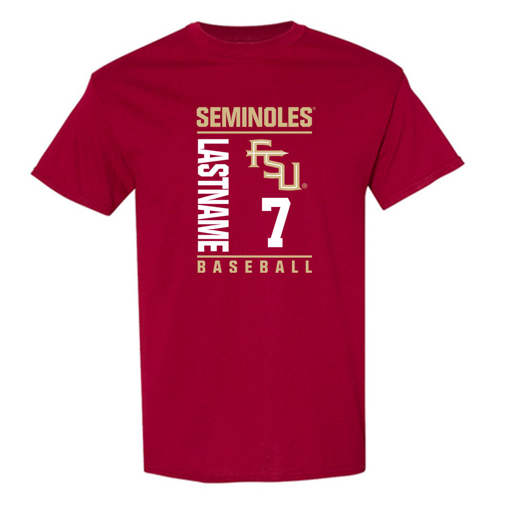 FSU - NCAA Baseball : Wes Mendes - Fashion Shersey T-Shirt-0