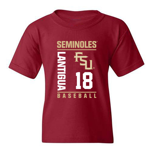 FSU - NCAA Baseball : Emmanuel Lantigua - Fashion Shersey Youth T-Shirt-0
